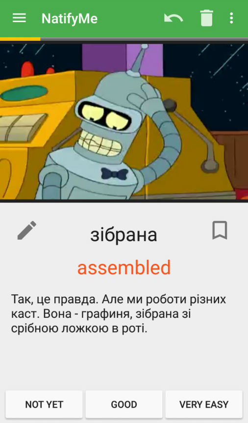 NatifyM's tweet photo. #Learning foreign #language with familiar content is effective and addictive! #Futurama in #Ukrainian. Hilarious! https://t.co/vpgWI8mBv5