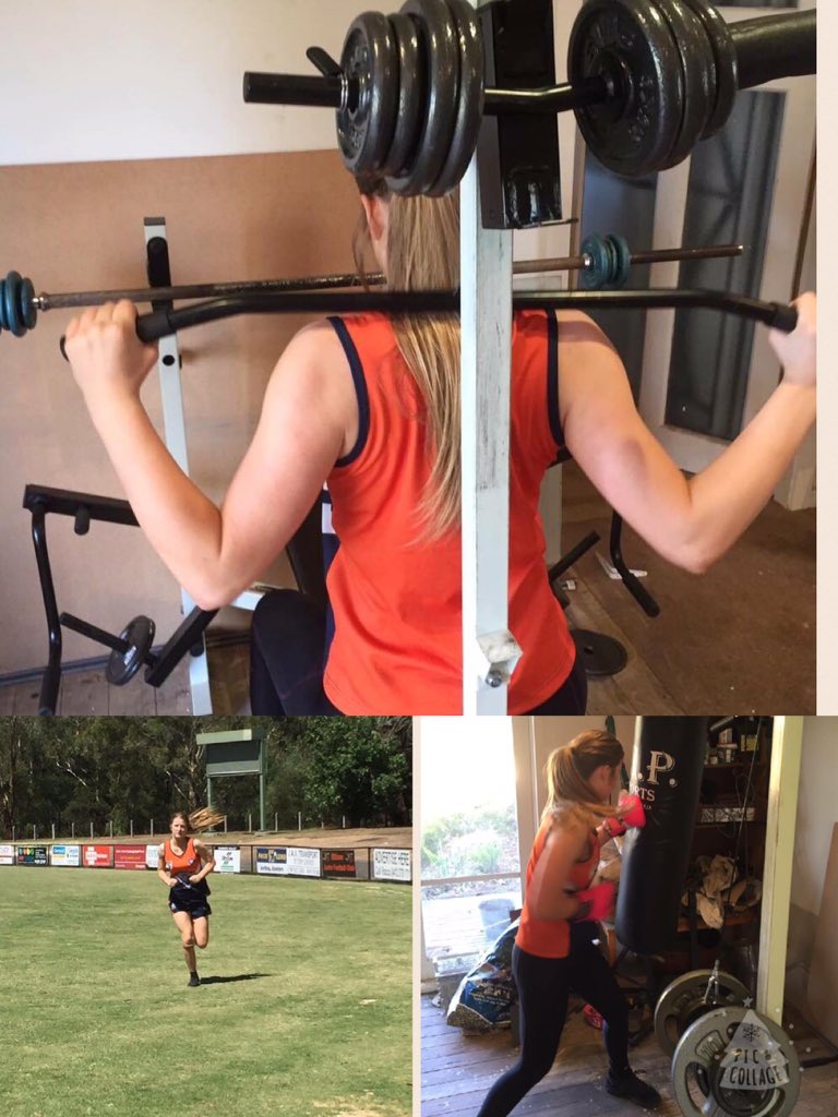 NeveConnor's tweet photo. Session 1, week 2 completed followed by a bit of boxing and weights ✔️✔️ @YouthGirls @CalderCannonsFC #alwaysacannon https://t.co/qrgoEXG3T7