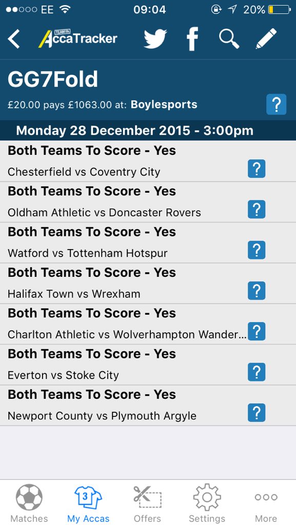 Footy Accumulators tweet media