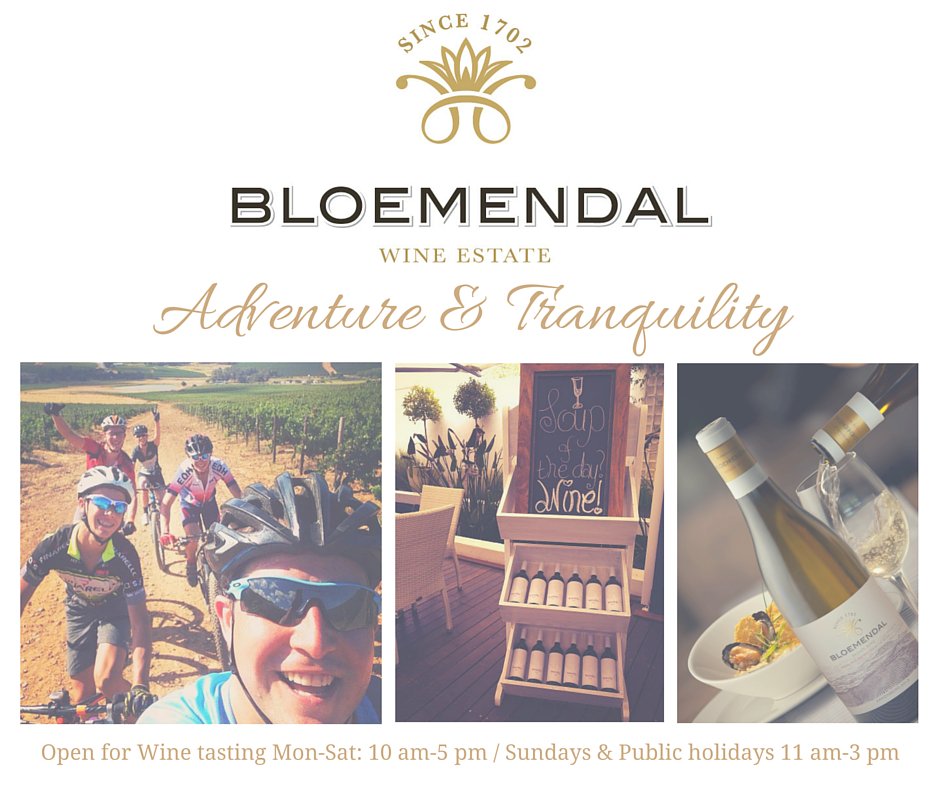 Come experience all we have to offer this week <a href="/BloemendalWines/">Bloemendal Wines</a> #MTBtrails #WineTasting #DiscoverDurbanvile #cheese