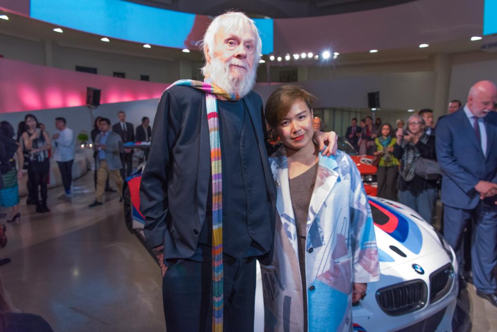 BMW's tweet image. #BMW announced Cao Fei and John Baldessari as creators of the latest in the #BMWArtCars series. #2015Highlights