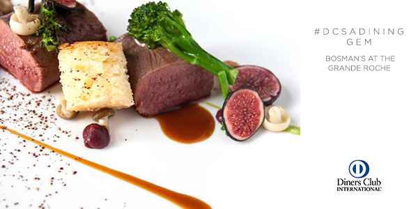DinersClubSA's tweet photo. #DCSADining Gem: Bosman's at the @Grand_Roche, a natural harmony of flavours &amp; textures. Treat yourself in the Cape. https://t.co/5sWX8ctJFj