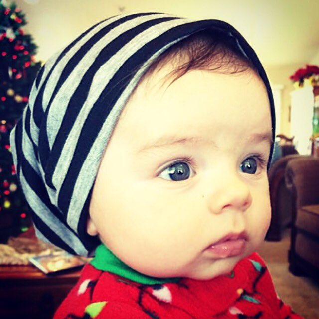 chris_pace's tweet photo. My boy being all hipster with his new beanie #BoldLion https://t.co/zKO6XHT3BE