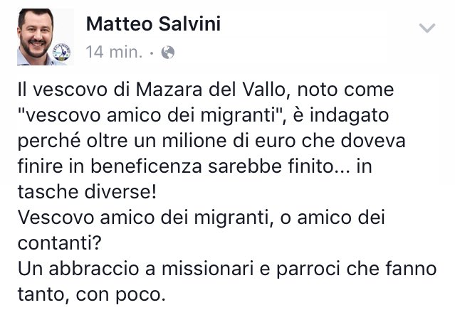 Matteo Salvini tweet media