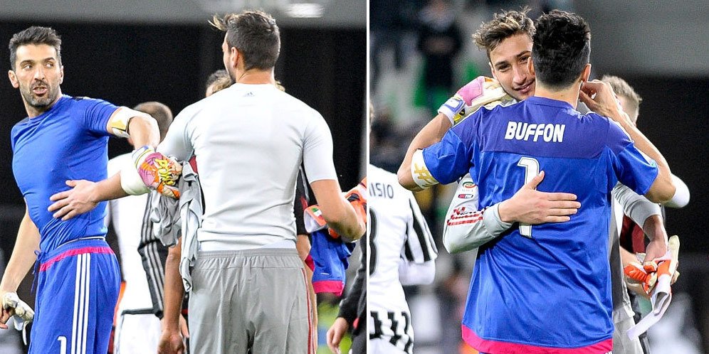 Bolanet's tweet photo. https://t.co/J7LSblqiYA - Donnarumma Terharu Kala Buffon Memeluknya https://t.co/BF0MrkYcWK