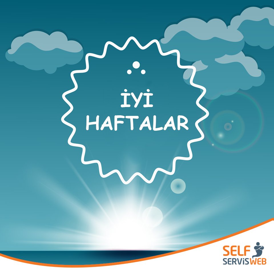 SelfServisWeb's tweet photo. Keyifli bir hafta geçirmenizi dileriz :)
We wish you a nice week :)
https://t.co/jygqOFkkhj https://t.co/O2GZPZZ8QT