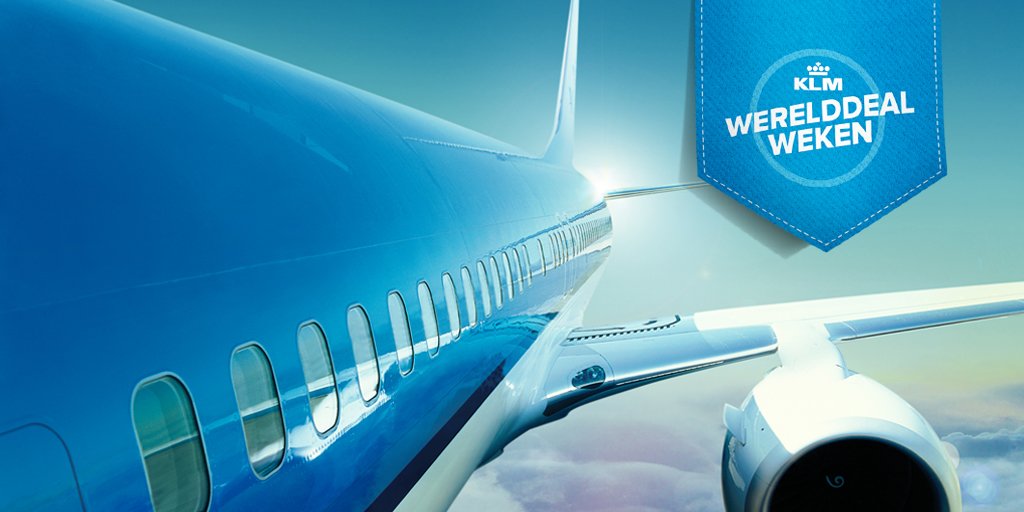 KLM's tweet image. Als 1ste op de hoogte zijn van @KLM werelddeals? RT dit bericht en ontvang straks automatisch een reminder. #klmwdw