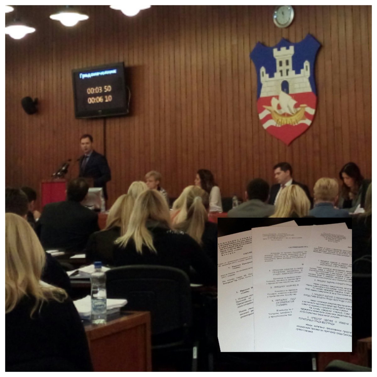 pepotica's tweet photo. Predstavnici Fakulteta političkih nauka na poslednjoj Skupštini grada Beograda u 2015.godini. https://t.co/ZvXcUPRp4Q