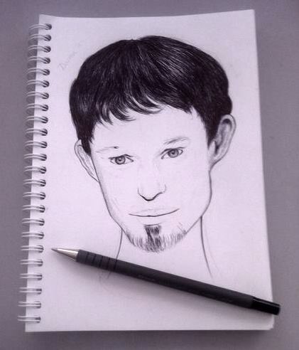 darrenpaulkent's tweet image. @Nevermind1392 the moment you realise just how cool your job is, when a lady sketches you! All my love sweetie xx TU