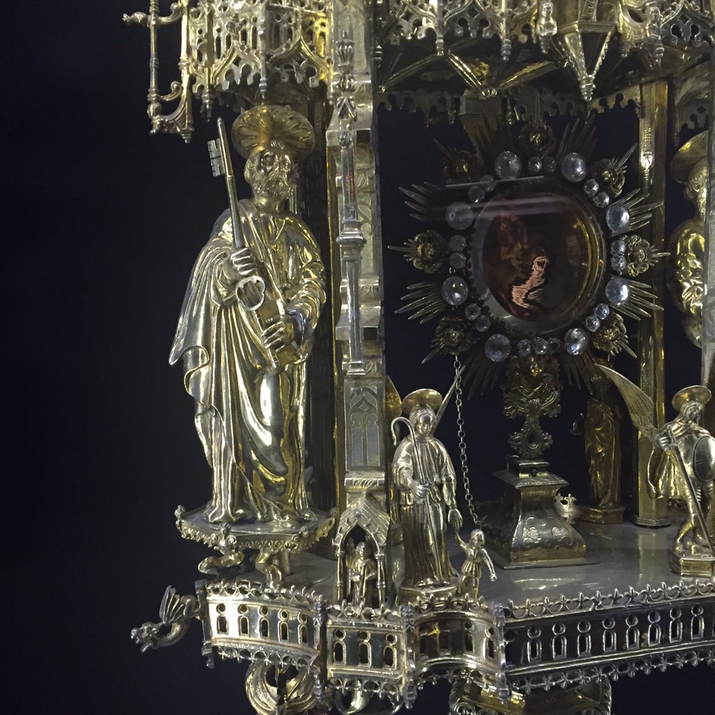 KimSajet's tweet image. St. Peter, Greater Monstrance 1587 #BasilicaSantaMariadelPi #BarcelonaVacation