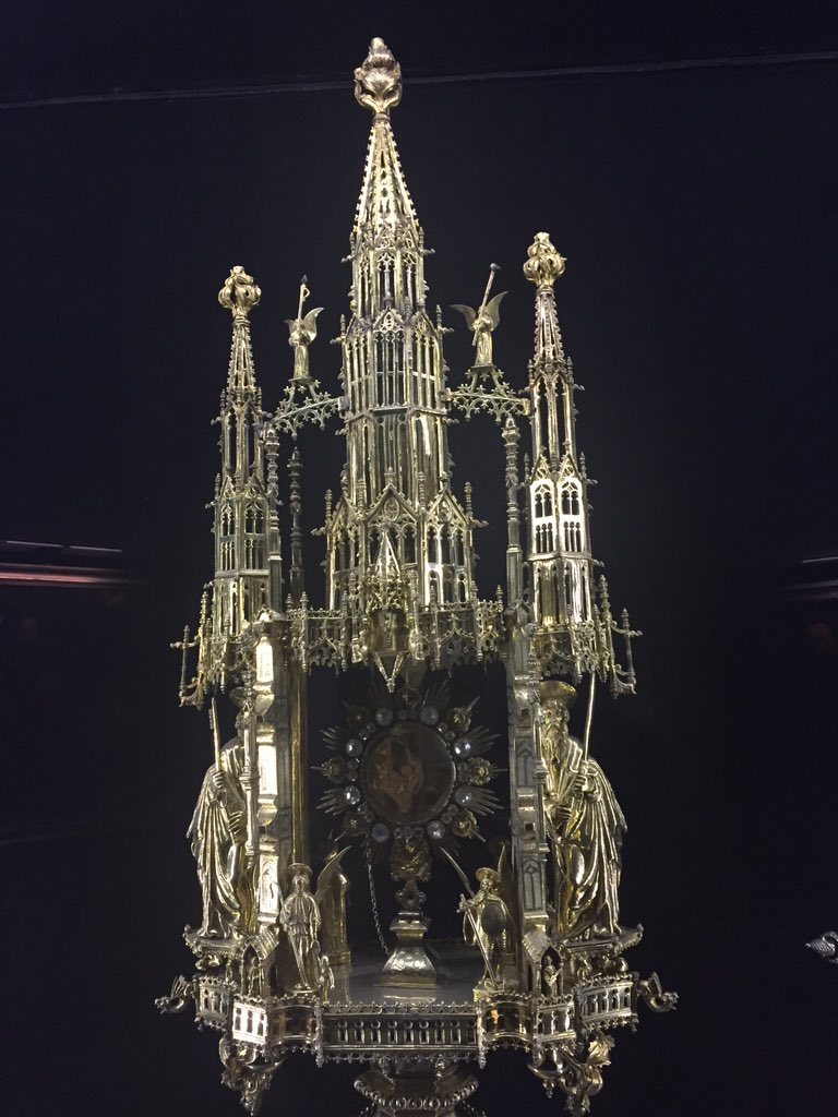 KimSajet's tweet image. St. Peter, Greater Monstrance 1587 #BasilicaSantaMariadelPi #BarcelonaVacation