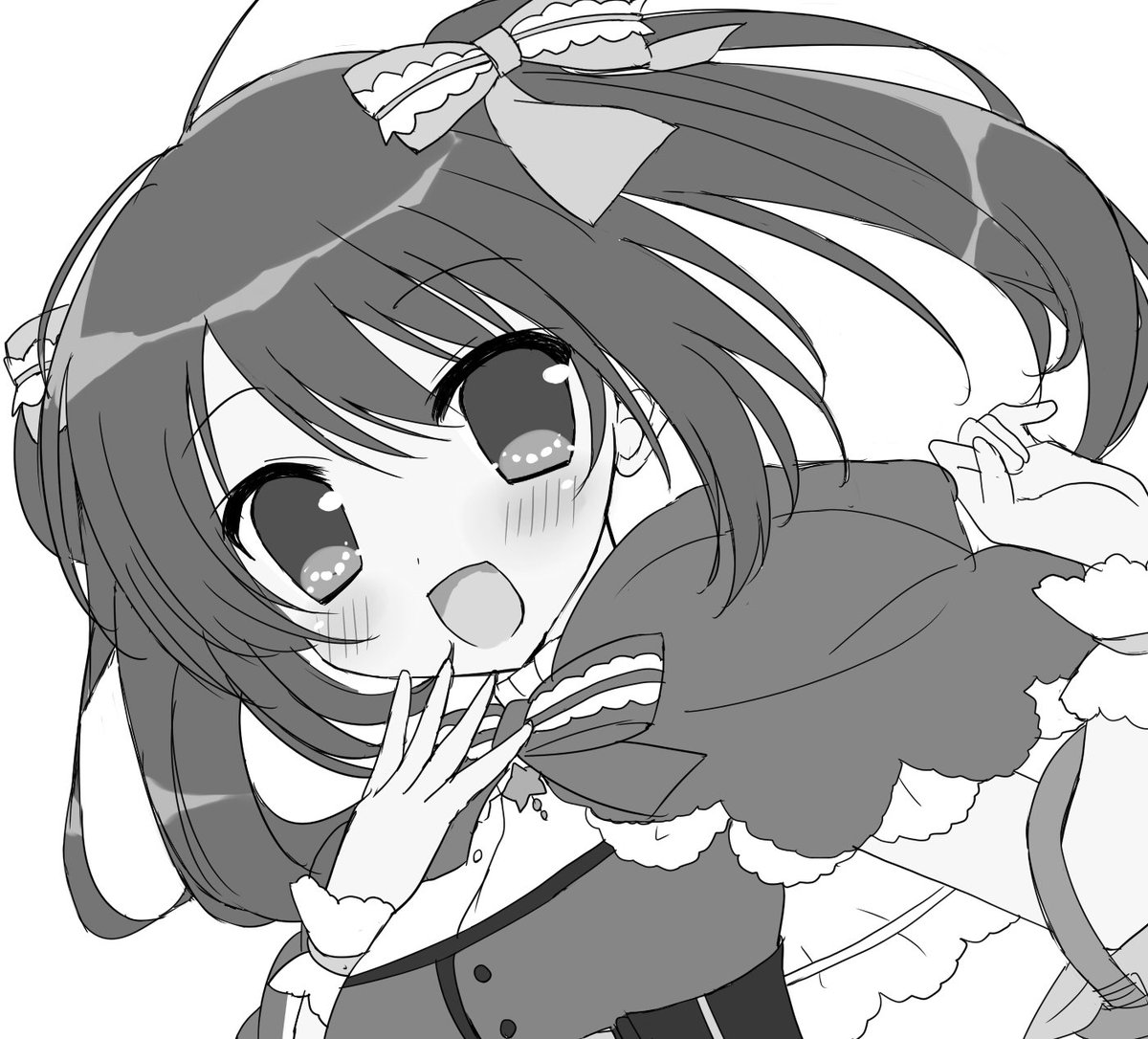 @marinauryu 無配ペーパーの絵の一部をちらり!もう少し描くけど! 