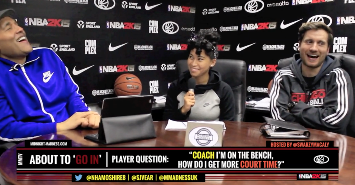 AboutToGoIn's tweet photo. WATCH: 'Coach, I'm on the bench...How do I get more court time?' https://t.co/ySiMVMzE1Y https://t.co/3IsaJtzaMi
