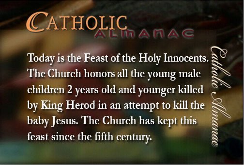 ArthurGPowers's tweet photo. RT @EWTN: #FeastoftheHolyInnocents #Catholic #EWTN https://t.co/1K7QWYvog0