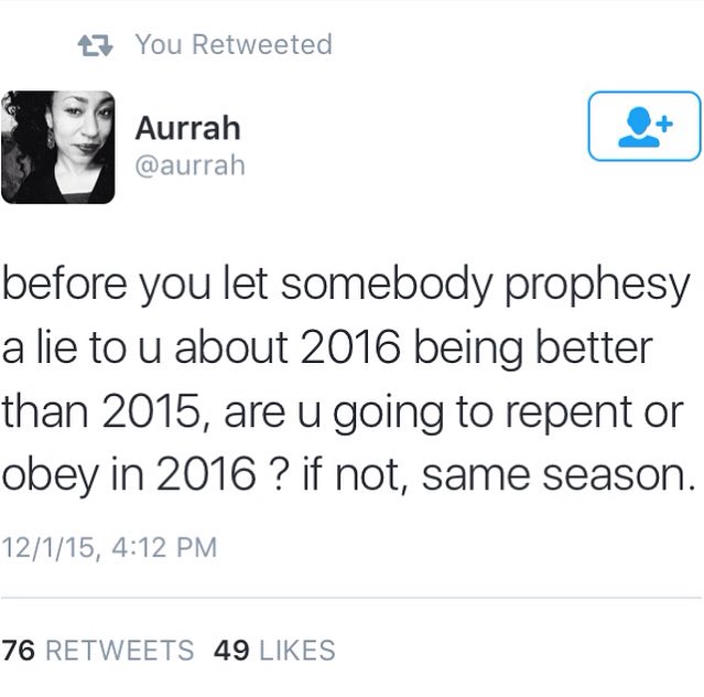 Sowfull_'s tweet photo. Oh but let's say this!... #2016 #NewYear #SameSeason if you have an old mindset! https://t.co/dh2wTg1i9n