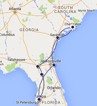 Map Credit: Courtesy of Google