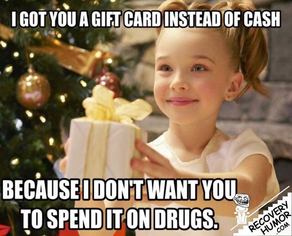 Image result for got you a gift card instead of cash meme