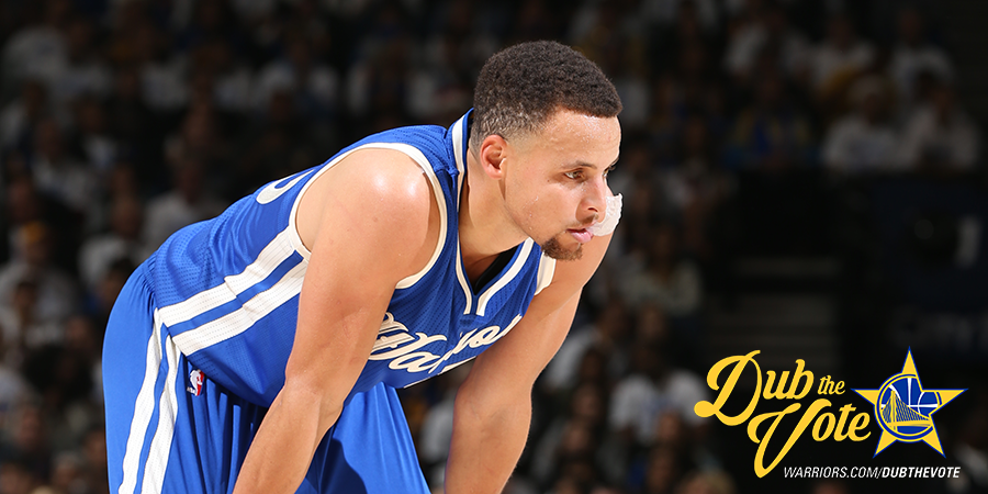 warriors's tweet photo. RT to vote for Stephen Curry ⭐ #NBAVote #DubTheVote https://t.co/hOwozeN6kR
