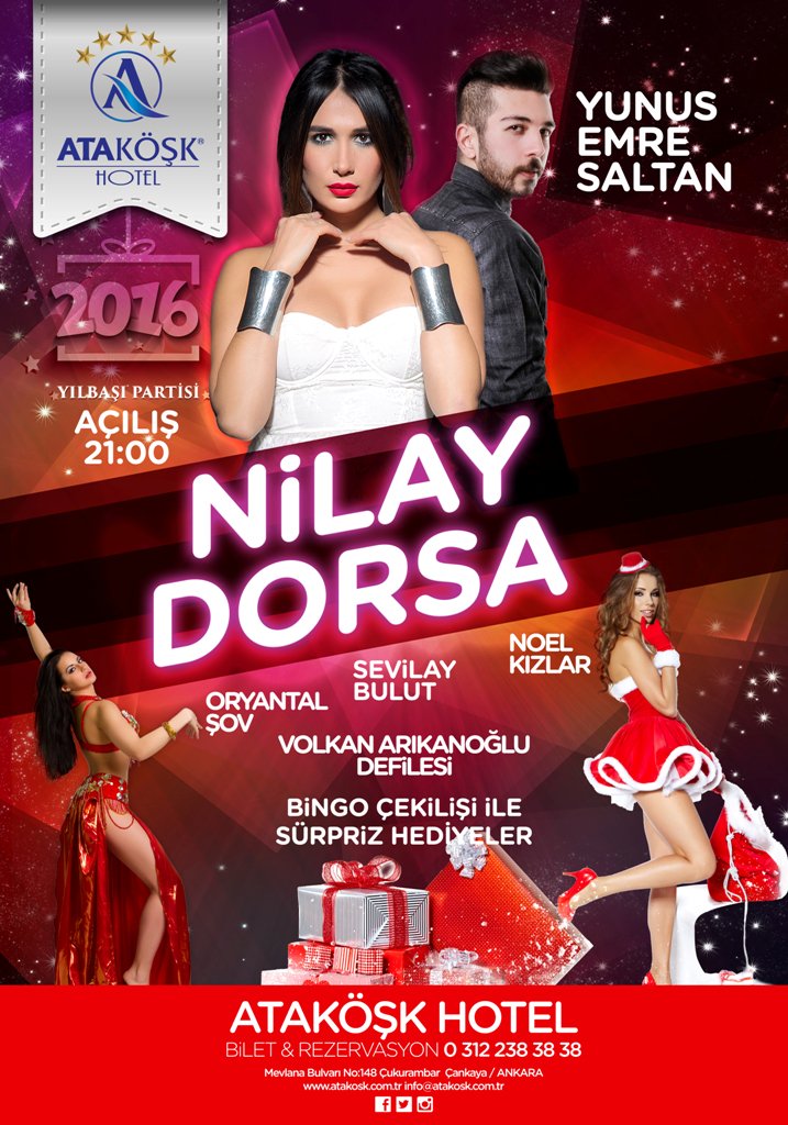 Atakosk's tweet photo. 2016'ya en eğlenceli giriş! Zengin programı ve lezzetli menüsüyle yeni yıl coşkusunu Ataköşk farkıyla yaşayın! https://t.co/WCl6kbSBaX