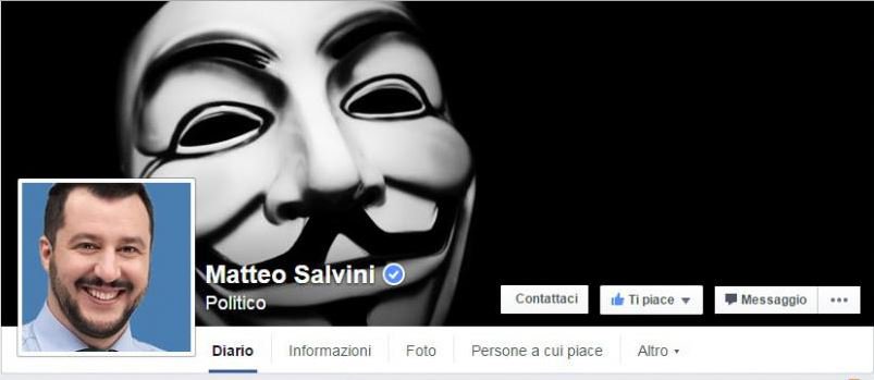 Mr_CappeRoboT's tweet image. #Anonymous hackerata la pagina di @matteosalvinimi 
tecnologicus.com/anonymous-ital…