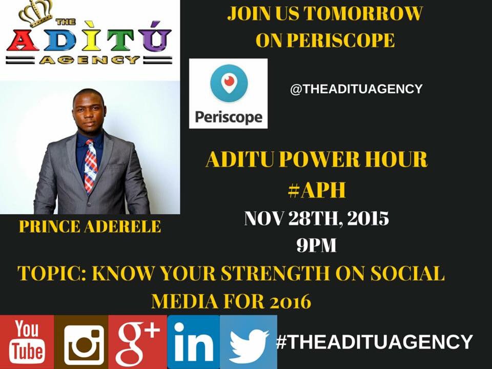 TheAdituAgency's tweet photo. Join us tonight #aditupowerhour #southfl #SocialMediaMarketing #miami https://t.co/JRVj2y5DCy