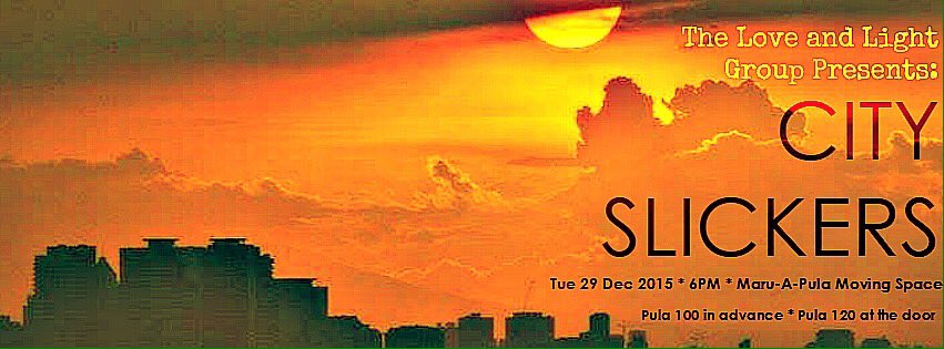 MOscripts's tweet image. so this is happening tomorrow at Maruapula #MovingSpace. Are you gonna be there? 
#MOlove
#CitySlickers