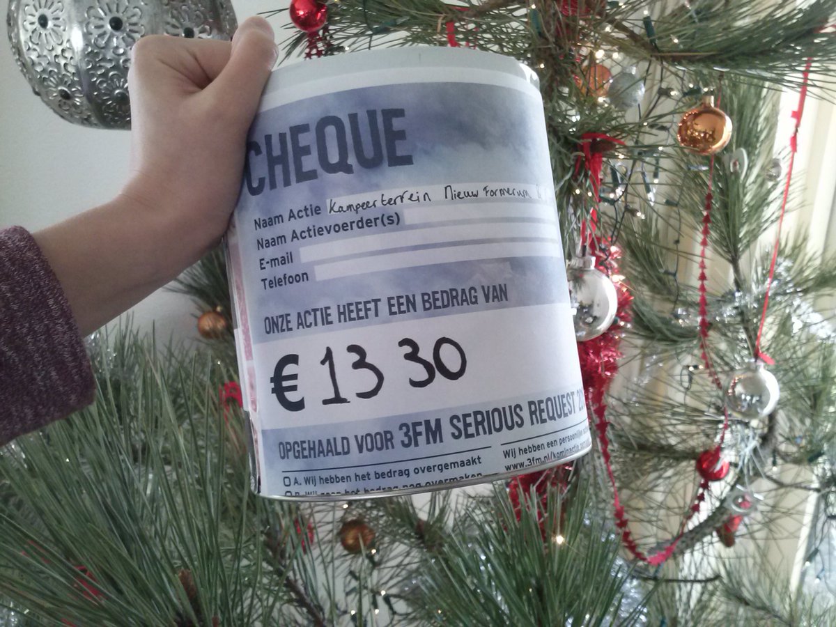 NieuwFormerum's tweet photo. Vandaag is de trekking verricht voor onze Serious Request actie. Totale opbrengst € 1330,00!!! #sr15 #sr15ts https://t.co/Ed5n4OcuZE