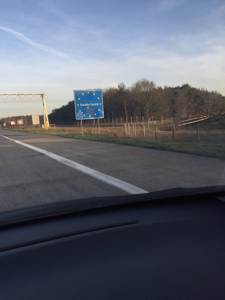 Weer terug op Nederlandse bodem na een middag gezellig bijgekletst te hebben met Kurt Funkhauser