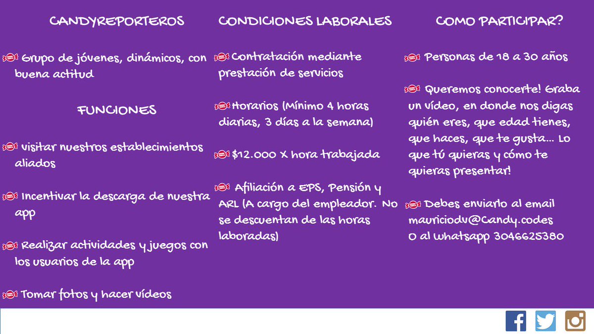 CandyCodes_Col's tweet photo. Recuerda que nuestra convocatoria laboral sigue abierta. Únete al equipo #CandyCodes https://t.co/sEiXNMTKA5