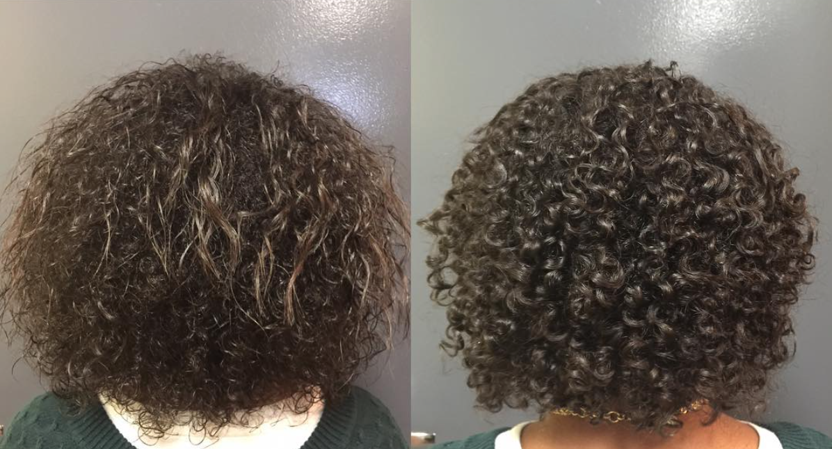 Olaplex Twitter: "GET YOUR BACK! Before/After of a 30 min Olaplex Stand Alone Treatment &amp; foundation cut by @SouthernCurlAtl. / Twitter