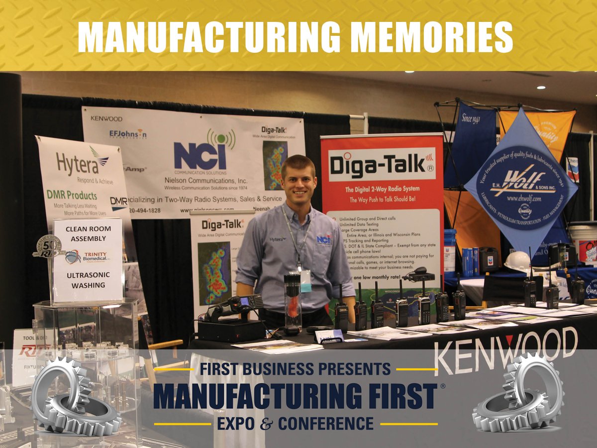 1stBusinessBank's tweet image. Happy #MfgFirst Memory Monday! Here's one of the many excellent exhibitor booths on the @MfgFirst expo floor.