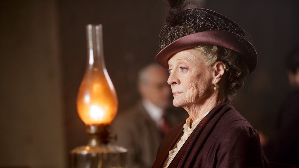 A very Happy Birthday to Downton Abbey\s Dame Maggie Smith! In her honor, have a sherry but beware of swivel chairs! 