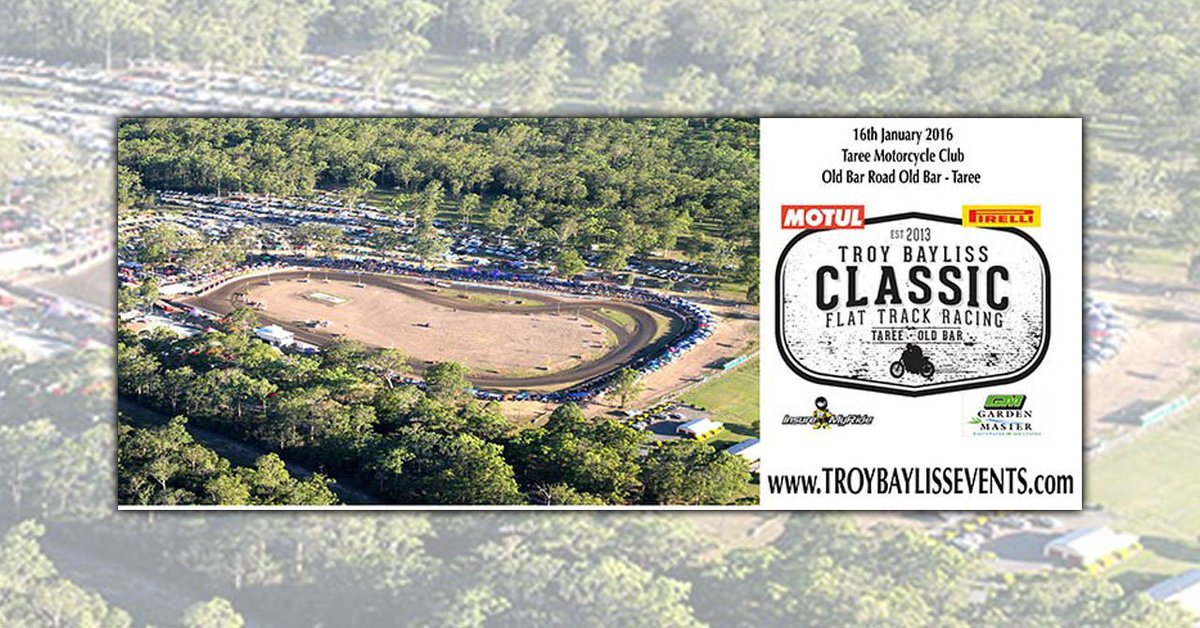 Dirt Track Down Under: Five <a href="/AMAProFlatTrack/">Ava ETC</a> stars to compete in @TroyBaylisstic Classic. bit.ly/1YJvonh