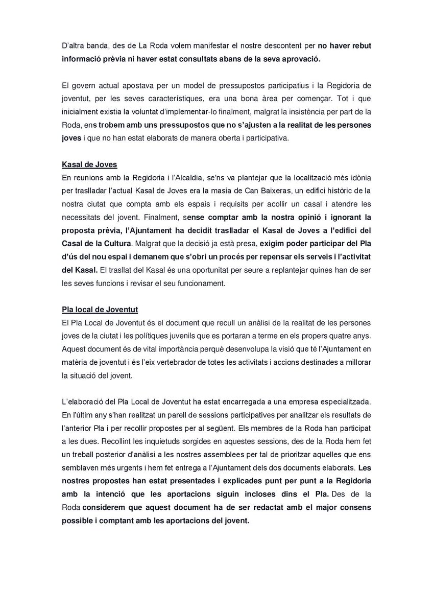 La Roda Joves tweet media