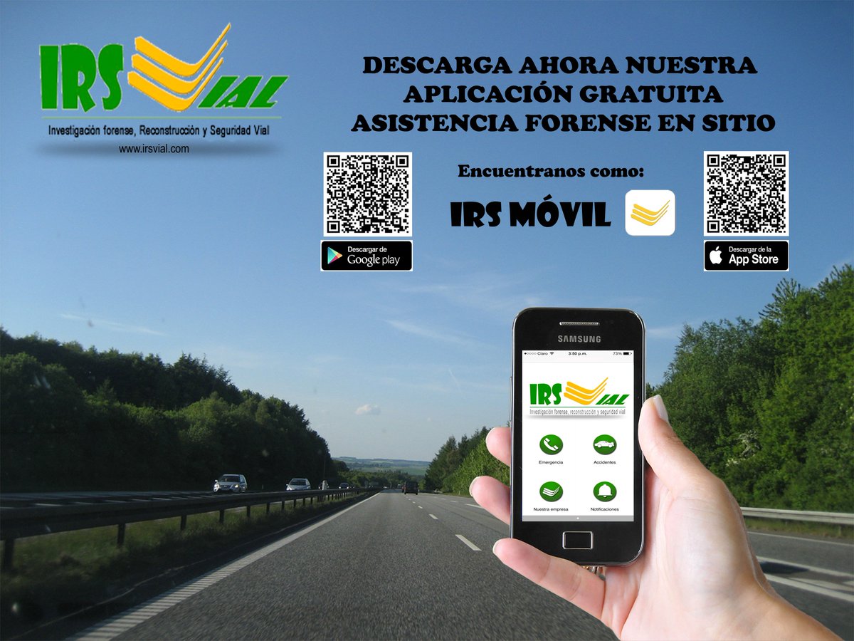 IRSVIAL's tweet photo. Presentamos nuestra nueva APP "IRS MOVIL" para la atención de accidentes de tránsito en sitio. https://t.co/GehGsduvNF