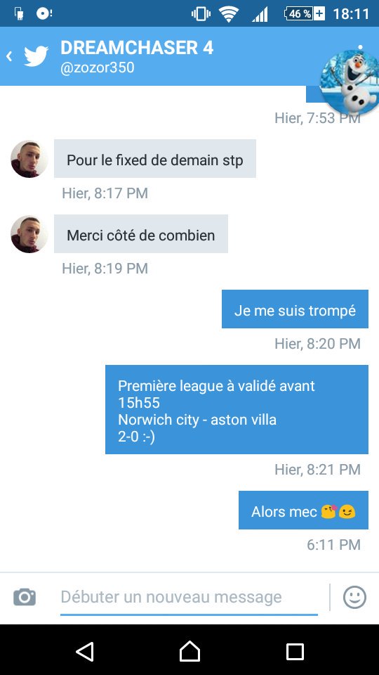 MatchFixedProno's tweet photo. Fixed d'aujourd'hui qui passe pour @zozor350 ! 👌😘 #TeamParieur #ParionsSport https://t.co/IQZcirH4Cx