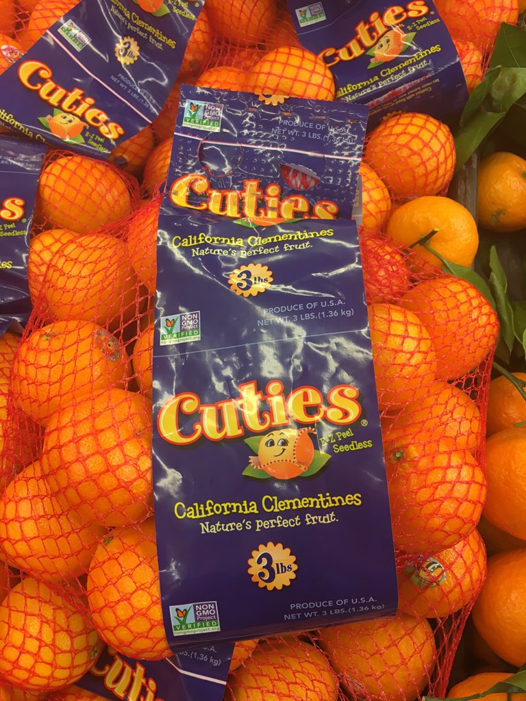 Cuties The "nonGMO verified" orange that had its genome randomly