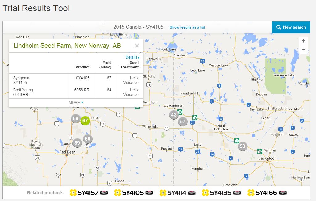 syngentacanada's tweet photo. We’ve got a great clubroot-resistant canola in #SY4105. Check out the local yield results: https://t.co/Yo3K6d4fxP https://t.co/YSZkkPAY8n
