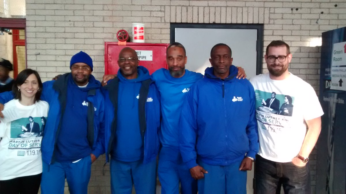RWAPhilly's tweet photo. Looking back at #ActionandGoodness in 2015: @BrianSimsPA &amp; @RWAPhilly's "men in blue" at January's @mlkdayofservice! https://t.co/3hrWA3upvE