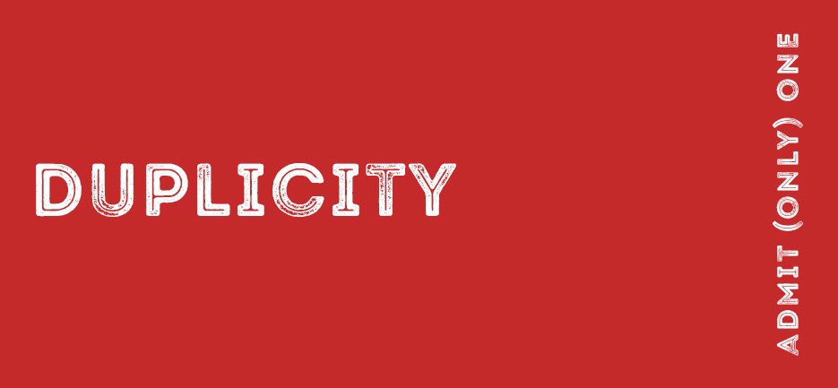 duplicitysrs's tweet photo. Duplicity Series starts this Sunday Night 6-730p. 
See You There. 
#AdmitOnlyOne https://t.co/LxpwCDHItw