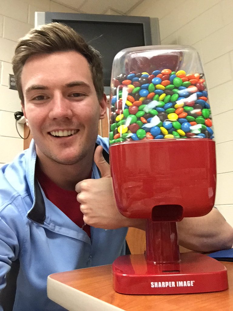 Thanks for my gift @DatJeeves ! I'll never have to go a day without #m&amp;ms again.