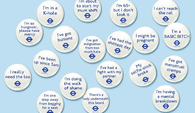 Secret_LDN's tweet photo. Hilarious Tube Badges Tell People You “Have Menstrual Cramps” https://t.co/ge5b5fxCWI @IrenaPineda12 @OliviaMarquis https://t.co/JLvn7MDdZW
