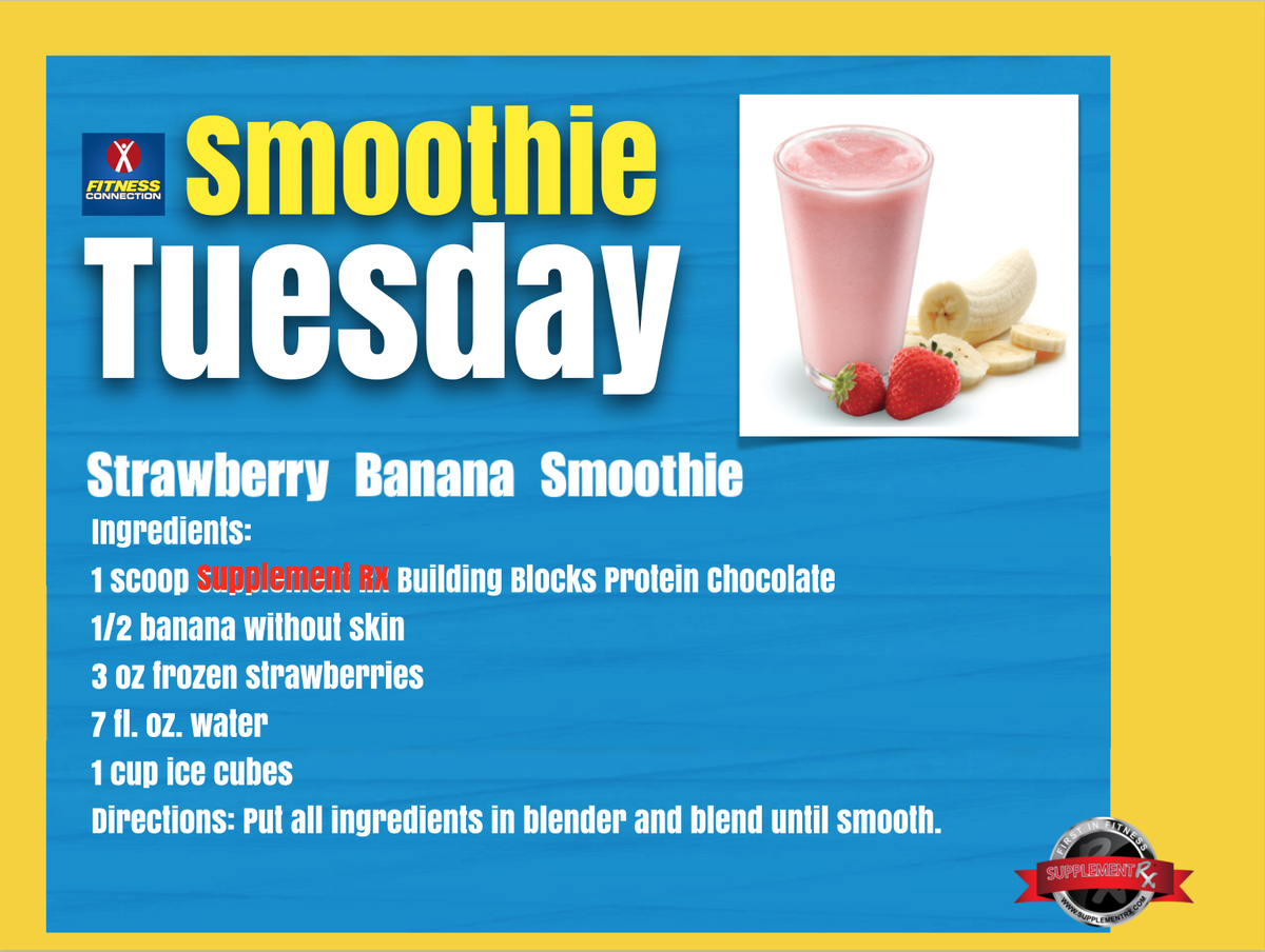 fitcondfw's tweet photo. #SmoothieTuesday > one of our favs! Love the frozen #strawberries Try it &amp; Tell us what you think. #FitConDFW https://t.co/g4LyRIRwSV