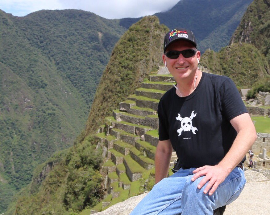 DavidPrutchi's tweet image. Hackin&apos; it Inca style.  @hackaday #HackadayIO #MachuPicchu