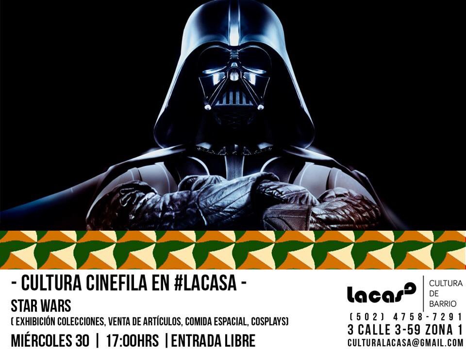 LaCasaCultura's tweet photo. La fuerza nos acompañará este MIÉRCOLES 30 en #LACASA 🙌🏽 

@quehacemosengt @CinedeGuate @elazarcultural https://t.co/8XZcov7tRj