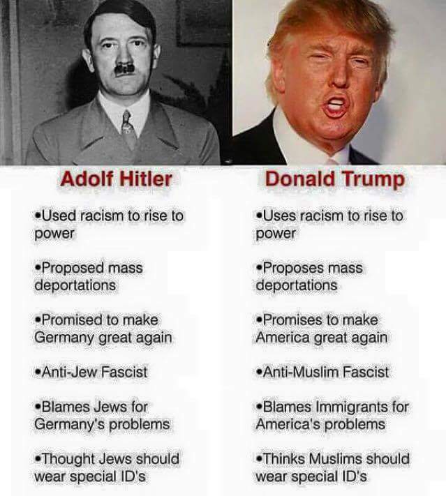 Sismboo's tweet image. #donaldtrump #hitler #facos #shameforhumanity
