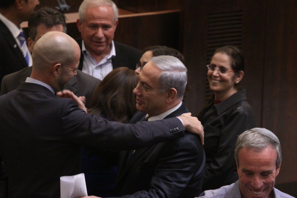 netanyahu's tweet photo. ברוך בואך, ח״כ אמיר אוחנה! https://t.co/UNNSiA3gYb