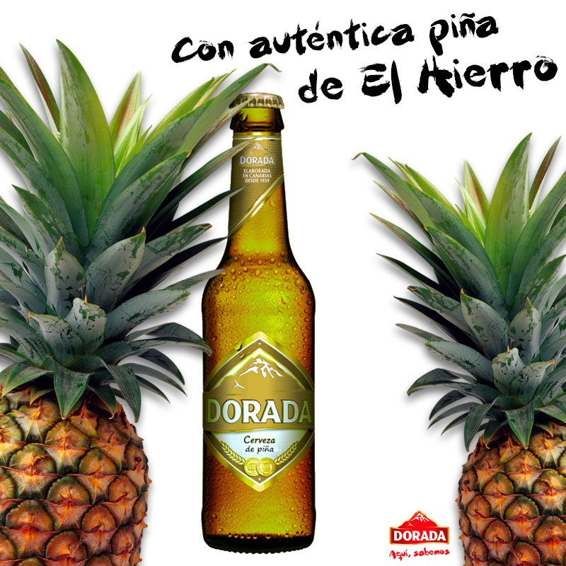 cervezadorada's tweet photo. Como cada año en estas fechas, presentamos nueva edición de Dorada por tiempo limitado: Dorada Piña de ElHierro 🍻 https://t.co/f56rQ5t9db