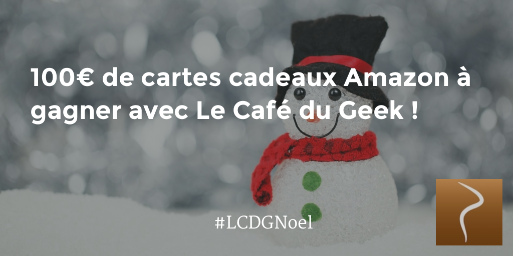 LeCafeDuGeek's tweet photo. RT &amp; Follow pour gagner une carte Amazon de 25€ !
100€ de cartes cadeaux ici :
https://t.co/42YcPH9dvX
#LCDGNoel https://t.co/gRviWCk9xF