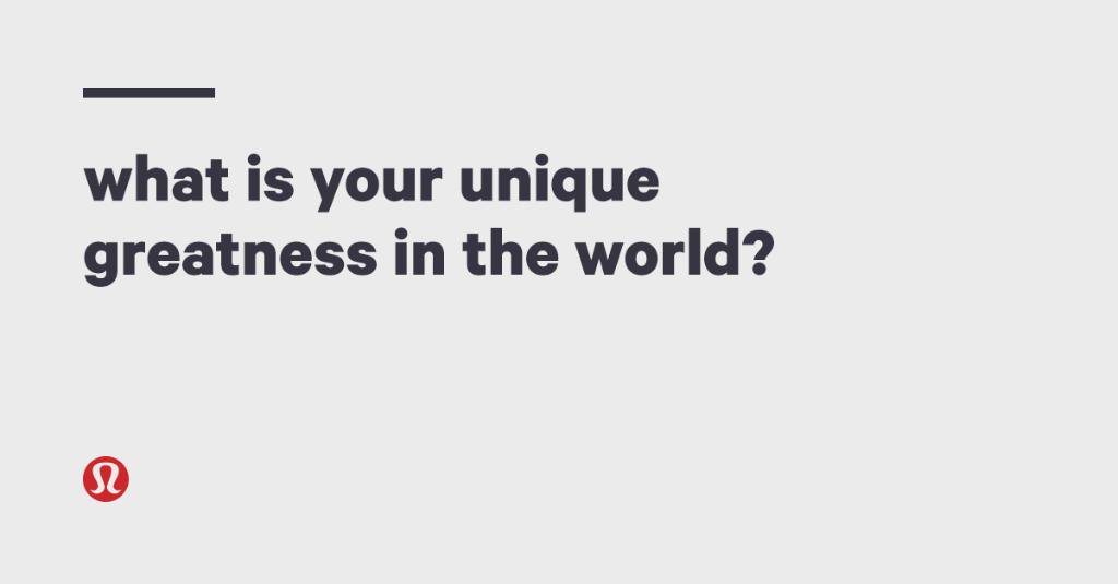 lululemon's tweet photo. “The two most important days of your life are the day you were born and the day you find out why.”— Mark Twain https://t.co/FEvoB6cRCk